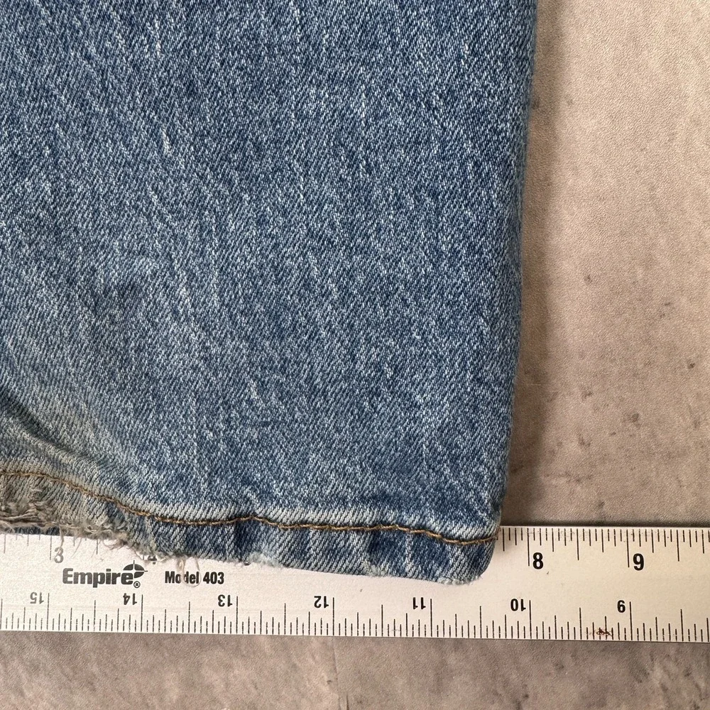 Levis 505 Jeans Mens 34x30 Blue Denim Zipper Straight‎ Dark Wash Western